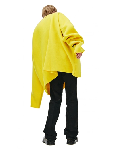 Raf Simons Oversized-cut Jumper In Yellow