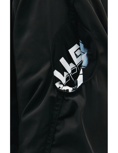 Raf Simons Oversized Printed Parka In Black In Black