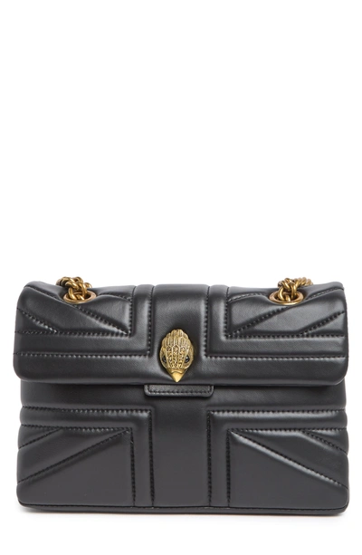 Shop Kurt Geiger Kensington Quilted Crossbody Bag In Black