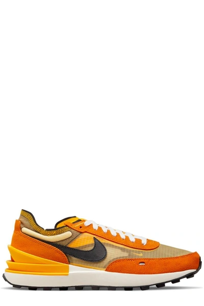 Shop Nike Waffle One Sneakers In Orange
