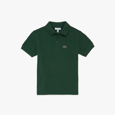 Shop Lacoste Kids' Regular Fit Petit Piqué Polo - 10 Years In Green