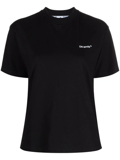 Shop Off-white Logo-print Diag T-shirt In Black