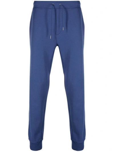Shop Polo Ralph Lauren Raised-logo Sweatpants In Blue