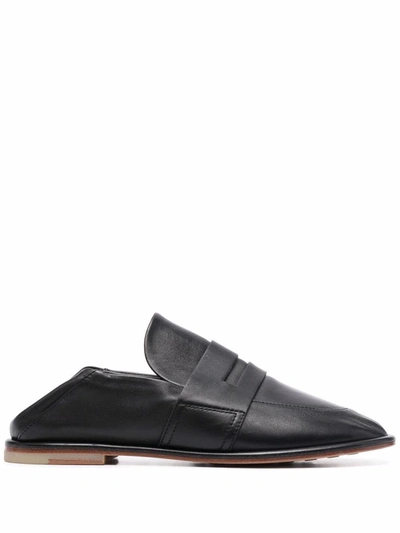 Shop Agl Attilio Giusti Leombruni Folding Heel Loafers In Black