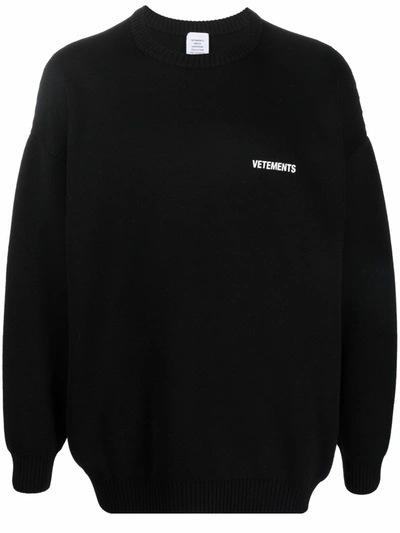 Vetements black sweatshirt cheap