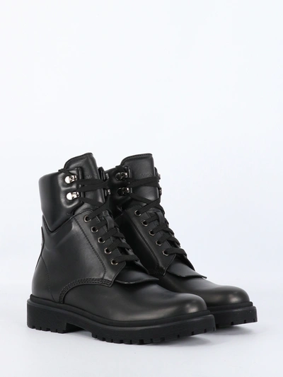 Shop Moncler Patty Black Ankle Boots