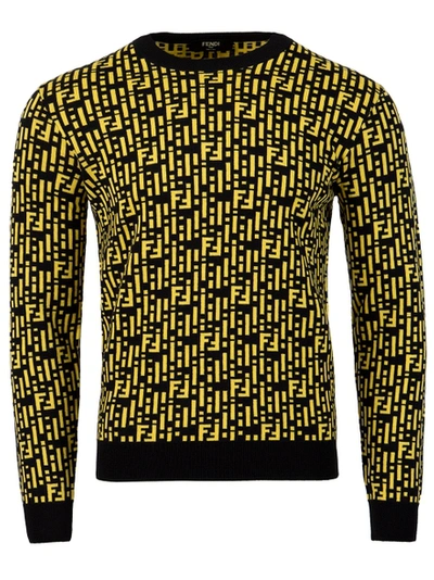 Shop Fendi Ff Logo Knit Sweater