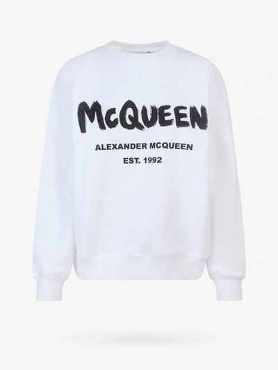 Shop Alexander Mcqueen Sweatshirt In White