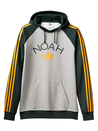 Shop Adidas Originals Adidas X Noah Logo Hoodie Sweatshirt In Grey