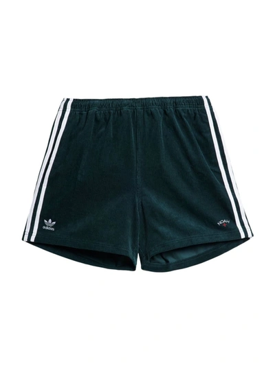 Shop Adidas Originals Adidas X Noah Corduroy Shorts In Green Night