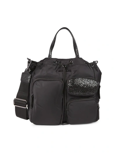 Shop Mz Wallace Bowery Pocket Tote In Black