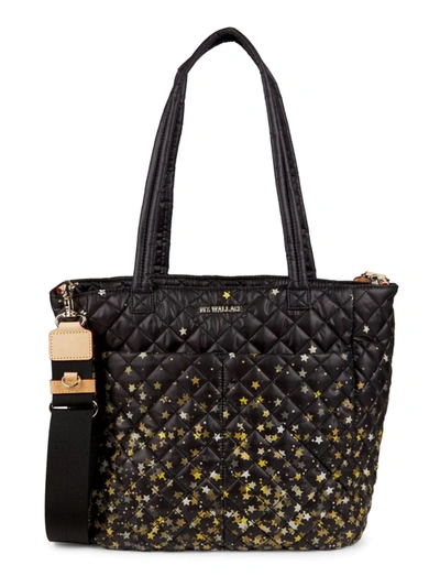 Shop Mz Wallace Metro Quatro Star-print Quilted Tote In Ombre Star