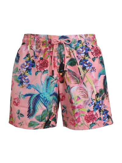Shop Etro Pantaloncino Mare Printed Swim Shorts In Pink