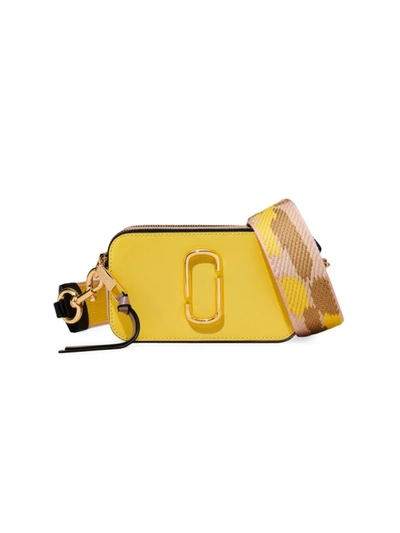 Shop Marc Jacobs Women's The Colorblock Snapshot Bag In Yellow Cream Multi