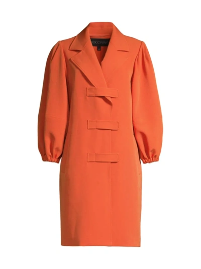 Shop Toccin Tabby Tailored Cocoon Coat In Paprika