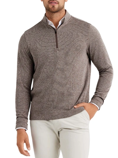 Shop Rhone Men's Commuter Quarter-zip Sweater In Granite Marle