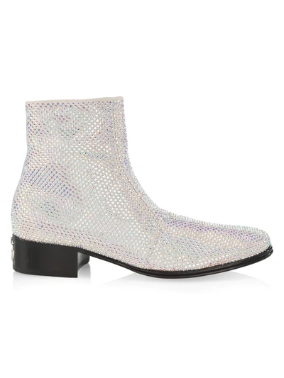 Shop Dolce & Gabbana Men's Ariosto Crystal Ankle Boots