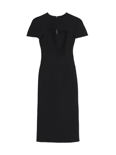 Shop Victoria Beckham Women's Peekaboo Cutout Sheath Dress In Black