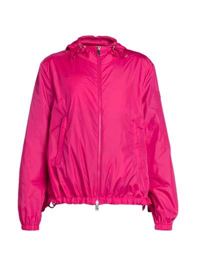 Shop Moncler Women's Boissard Hooded Zip-up Jacket In Fuschia