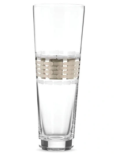 Shop Michael Wainwright Truro Platinum Large Glass Vase In Gray