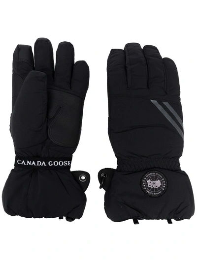 Shop Canada Goose Padded Ski Gloves In Black