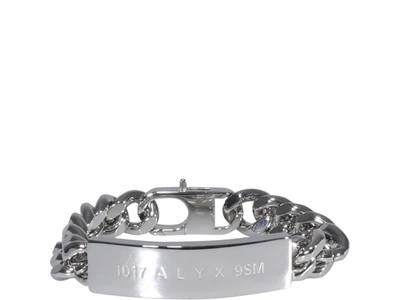 Shop Alyx Id Logo Bracelet In Silver