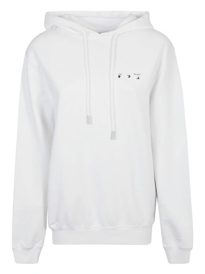 Shop Off-white Palace Arrow Reg. Hoodie In White/black