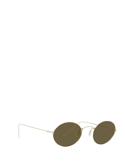 Shop Giorgio Armani Sunglasses In Pale Gold