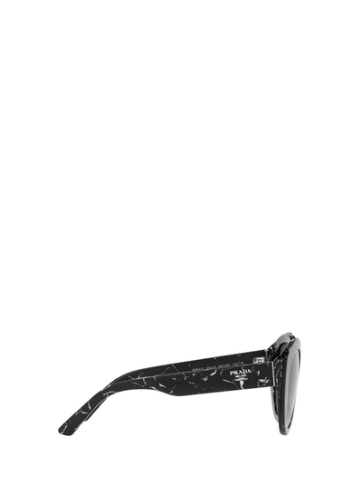Shop Prada Eyewear Sunglasses In Black Marble / Top Black Transp