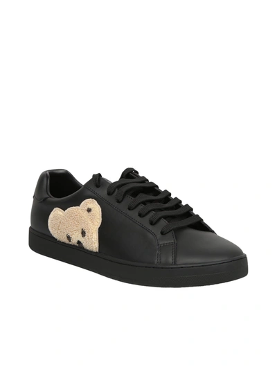 Shop Palm Angels Teddy Bear Sneakers In Black