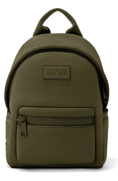 Shop Dagne Dover Dakota Small Neoprene Backpack In Dark Moss