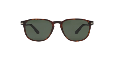 Persol Rectangular Frame Sunglasses In Green