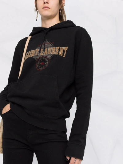 Shop Saint Laurent Sweaters In Noir Blanchi/multico