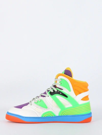 Gucci Multicolor Basket Sneakers | ModeSens