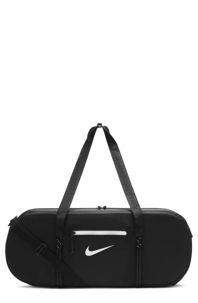 Shop Nike Stash Duffle Bag In Black/ Black/ White