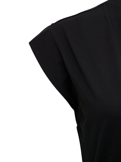 Shop Frame Black Cotton V-neck T-shirt