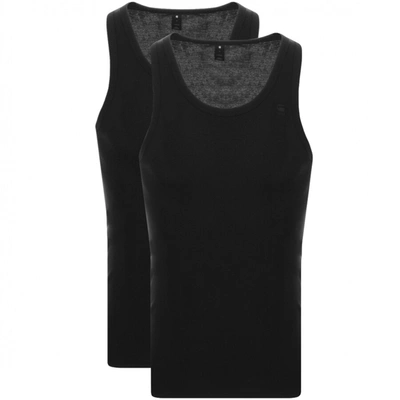 Shop G-star G Star Raw 2 Pack Vest T Shirt Black
