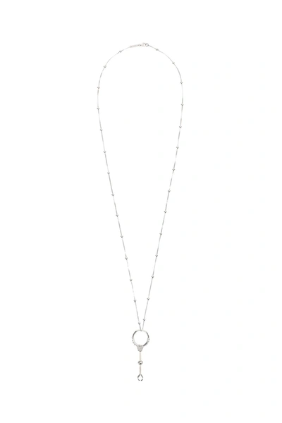 Shop Panconesi Holder Charm Necklace In Silver (silver)