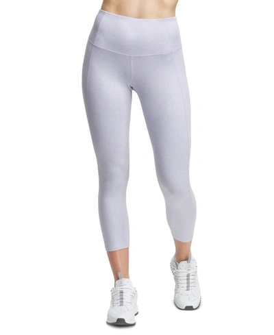 Shop Champion Women's Double Dry Cropped Leggings In Enchanted Lilac Heather