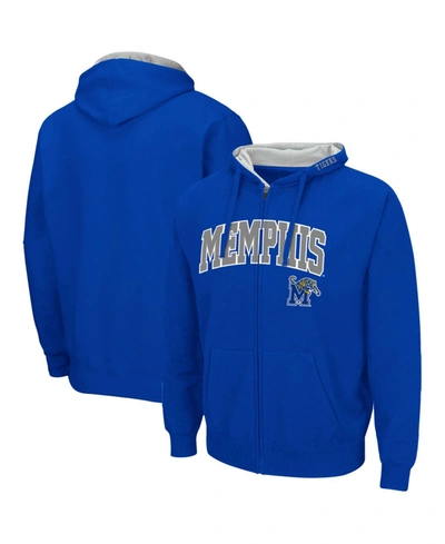 Colosseum Men's Royal Memphis Tigers Arch Logo 3.0 Full-zip Hoodie In Royal