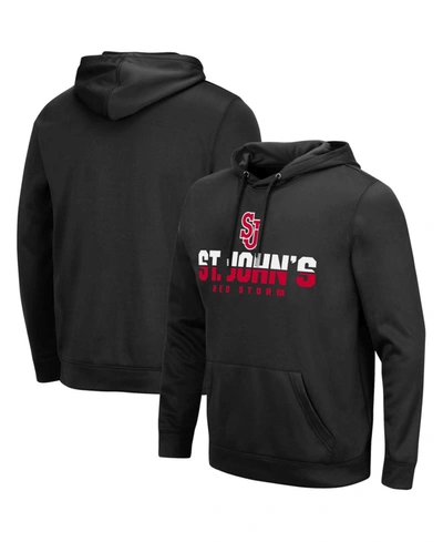 Colosseum Men's Black St. Johns Red Storm Lantern Pullover Hoodie In Black