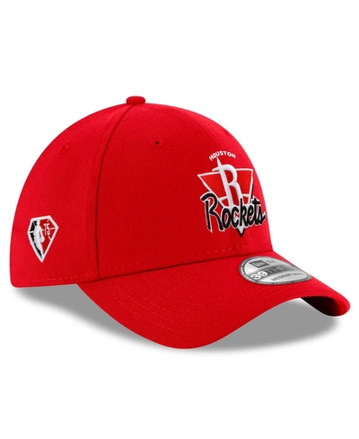 Shop New Era Men's Red Houston Rockets 2021 Nba Tip-off 39thirty Flex Hat