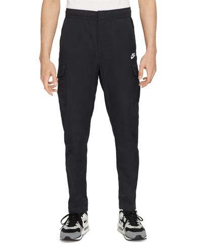 Shop Nike Men's Sportswear Utility Pants In Black/white