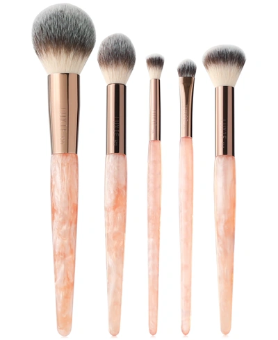 Shop Luxie 5-pc. Glimmer Brush Set In Pink