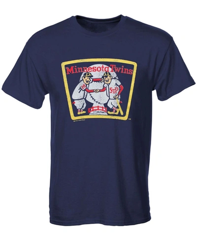 Shop Soft As A Grape Minnesota Twins Big Boys And Girls Cooperstown T-shirt In Navy Blue