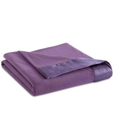 Shop Shavel Micro Flannel All Seasons Year Round Sheet Twin Size Blanket In Plum