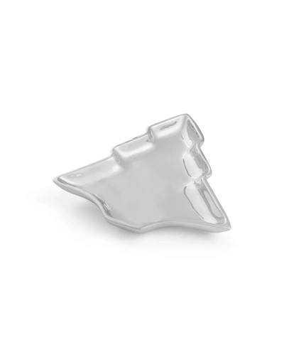 Nambe Christmas Tree Candy Dish In Silver-tone