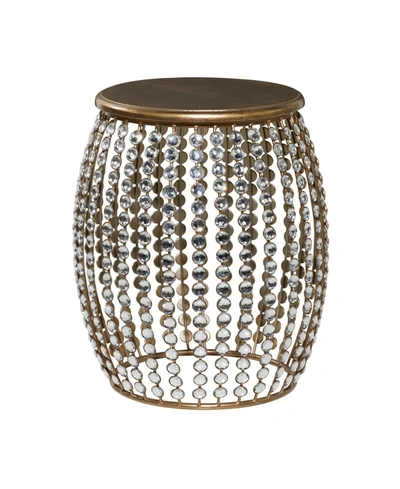 Rosemary Lane Glam Accent Table In Silver-tone