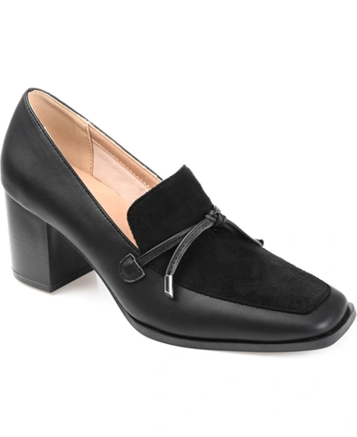 Shop Journee Collection Women's Crawford Loafers In Black