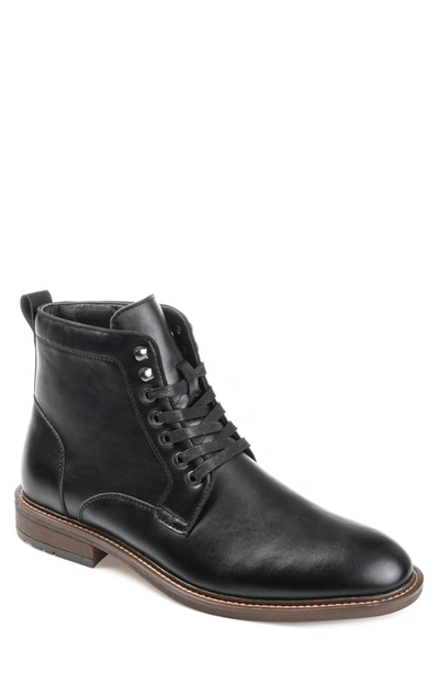 Shop Vance Co. Vance Co Langford Vegan Leather Ankle Boot In Black